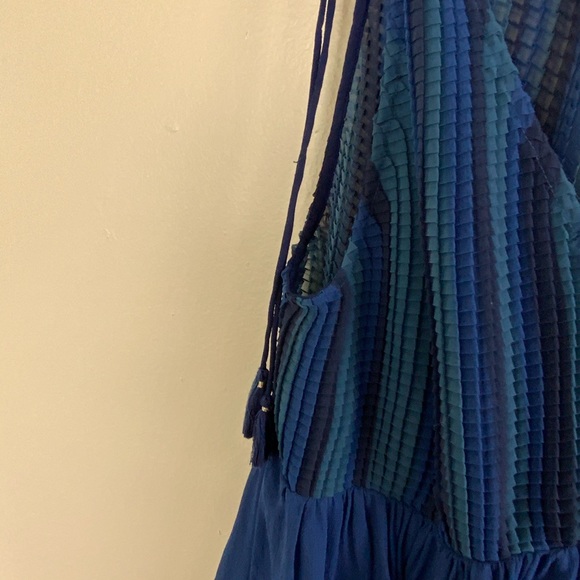 Akemi + Kin Anthropologie Blue Balance Tassel Top - Picture 5 of 11